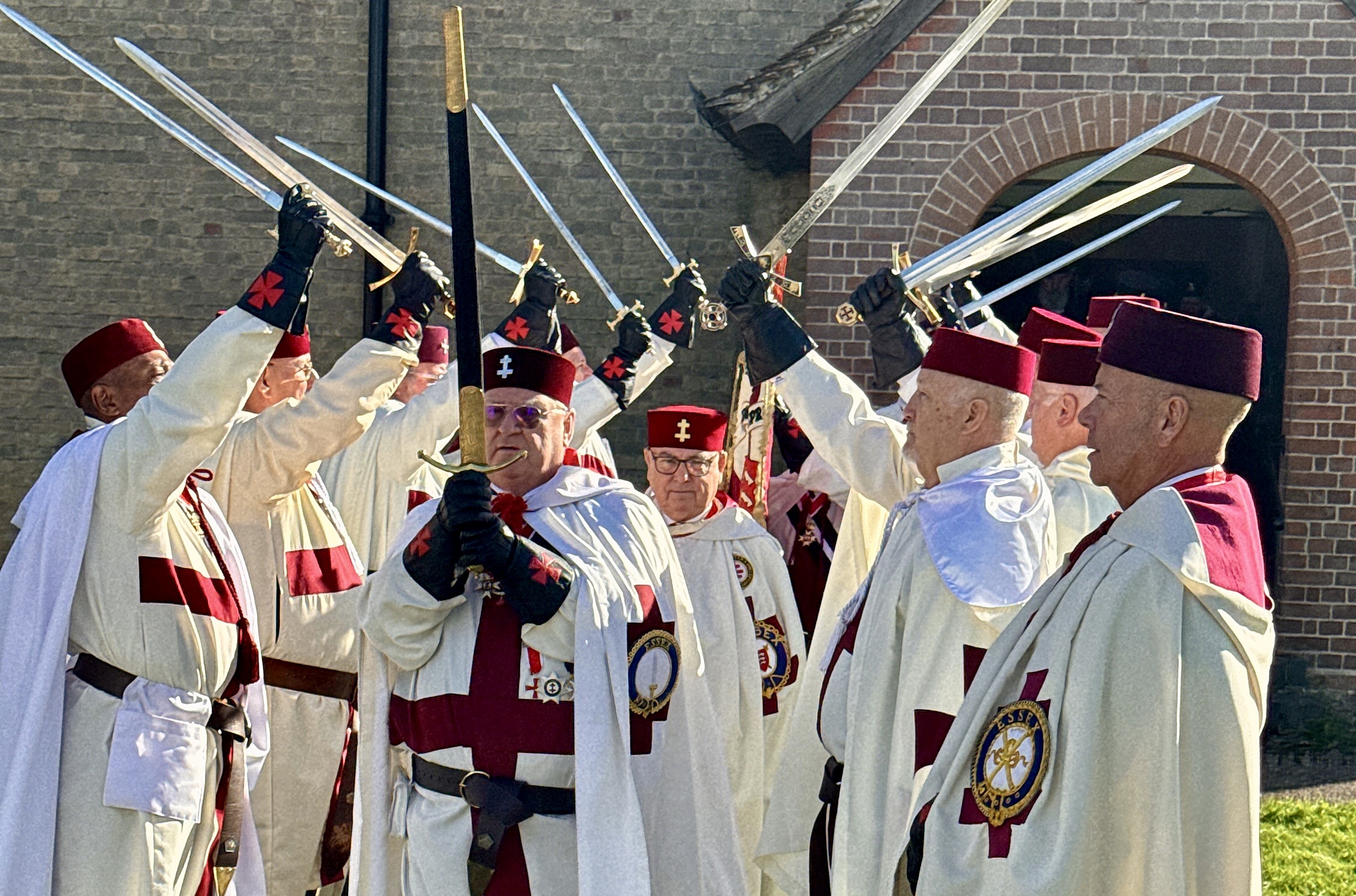 Prior Retires Under An Arch Of Steel