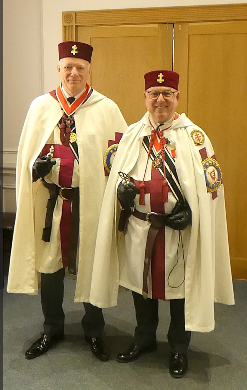 The Provincial Prior R.E.Kt. Roger Smith with the New Prov. Sub Prior E.Kt. Graham Elvidge