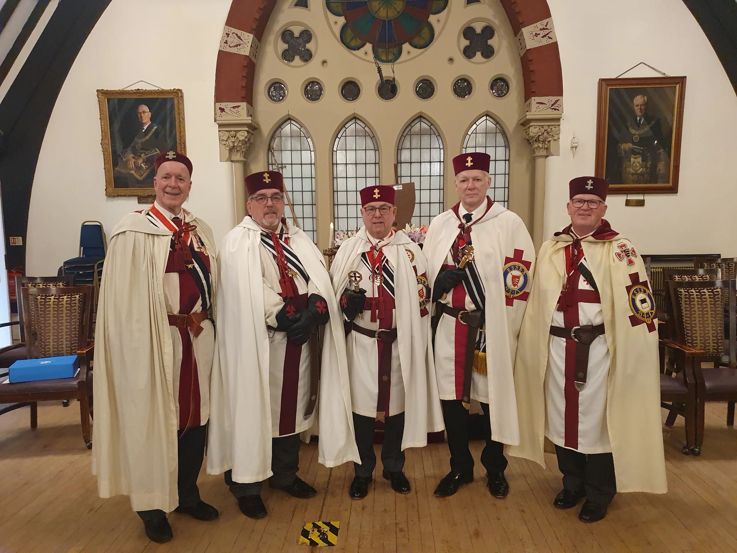 The visiting Knights of Essex at the Surrey Provincial meeting